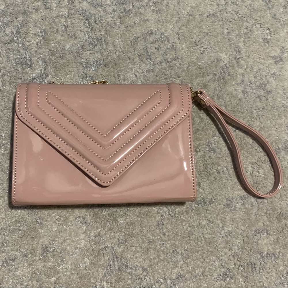 Aldo Mini Purse Pink Blush and Gold